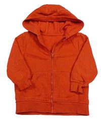 Červená propínací mikina s kapucí George 