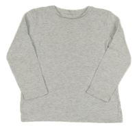 Šedé melírované triko TU 