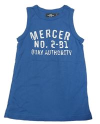 Tmavomodré tílko s nápisem H&M