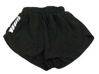 Černé sportovní kraťasy Shein