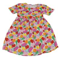 Bílé bavlněné šaty s ovocem Dunnes