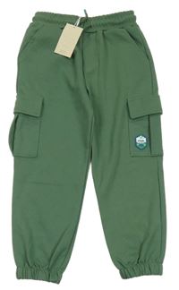 Nové - Khaki cargo cuff tepláky Leigh Tucker