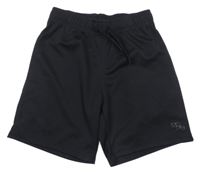 Černé sportovní teplákové kraťasy H&M