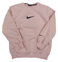 Světlerůžová mikina s logem Nike 