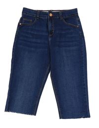 Tmavomodré capri skinny rifle Denim Co.
