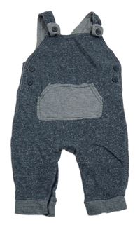 Tmavomodré melírované laclové tepláky s kapsou George