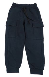 Tmavomodré cargo tepláky PAUL MARK