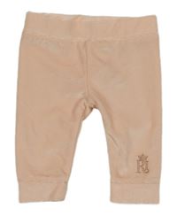 Broskvové žebrované sametové tepláky s logem RIVER ISLAND