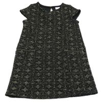 Černo-zlaté vzorované šaty C&A