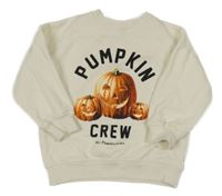 Smetanová oversize mikina s dýněmi a nápisy F&F