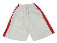 Bílo-červené sportovní kraťasy 