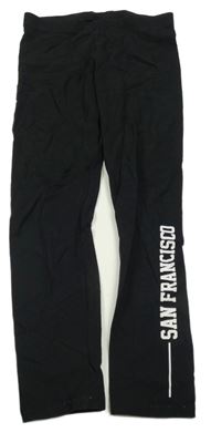 Černé legíny s nápisem F&F