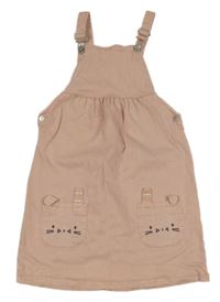 Pudrové riflové šaty se zajíčky/kapsami George