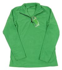 Nové - zelená fleecová funkční mikina s logem MOUNTAIN WAREHOUSE