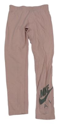Starorůžové legíny s logem Nike