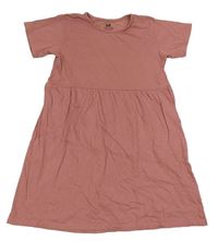 Starorůžové bavlněné šaty H&M