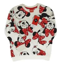 Nové - Bílá mikina s Minnie Disney