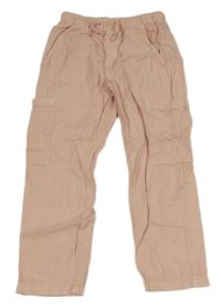 Růžové lehké rifle s kapsami F&F