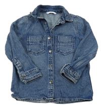 Modrá riflová košilová bunda M&S