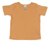 Oranžové žebrované tričko Alana