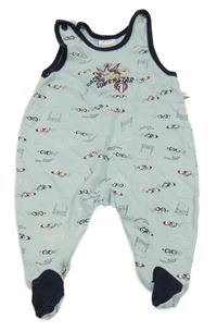 Světlemodré dupačky s auty Liegelind