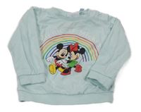 Mátová mikina s Mickeym a Minnie Disney