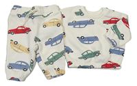 2set - Smetanová mikina s auty + tepláky Primark