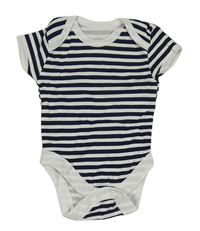 Tmavomodro-bílé pruhované body zn. Primark