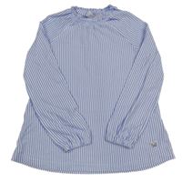 Bílo-fialové pruhované triko Topolino