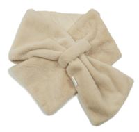 Béžová kožešinová šála 