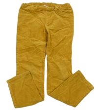 Hořčicové elastické manšestráky H&M