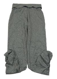 Tmavošedé melírované sportovní legíny Yigga