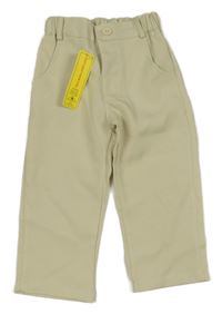 Nové - béžové lehké kalhoty 