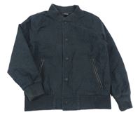 Tmavomodrá plátěná jarní bunda M&S