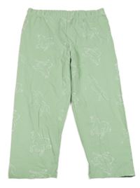 Zelené crop legíny s koníky Topolino