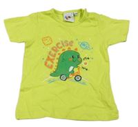 Limetkové tričko s dinem