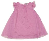 Růžové třpytivé tylové šaty Kiki&Koko