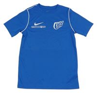 Modré sportovní tričko s logem Nike