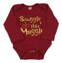 Vínové body se zlatým nápisem - Harry Potter 