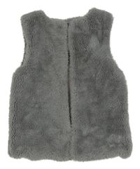 Šedá kožešinová podšitá vesta Primark