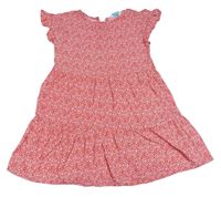 Červené květované šaty Primark
