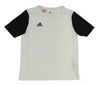 Bílo-černé sportovní tričko Adidas