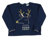 Tmavomodrá mikina se sobem M&S