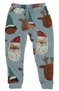 Světlemodré tepláky se Santou a kamarády Tu