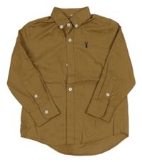 Hnědá košile s výšivkou Next