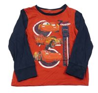 Červeno-tmavomodré triko - Auta C&A