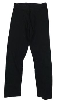 Černé žebrované legíny George