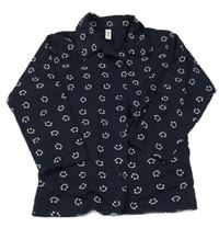 Tmavomodrá lehká košile se smajlíky 