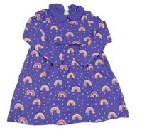 Fialové šaty s duhami Name it
