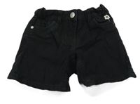 Černé riflové kraťasy C&A